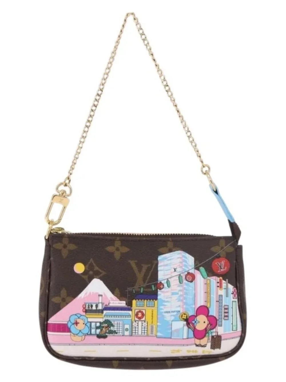 LOUIS VUITTON Vivienne Mini Pochette Accessoires Pouch M81637 LV Auth 189294SM